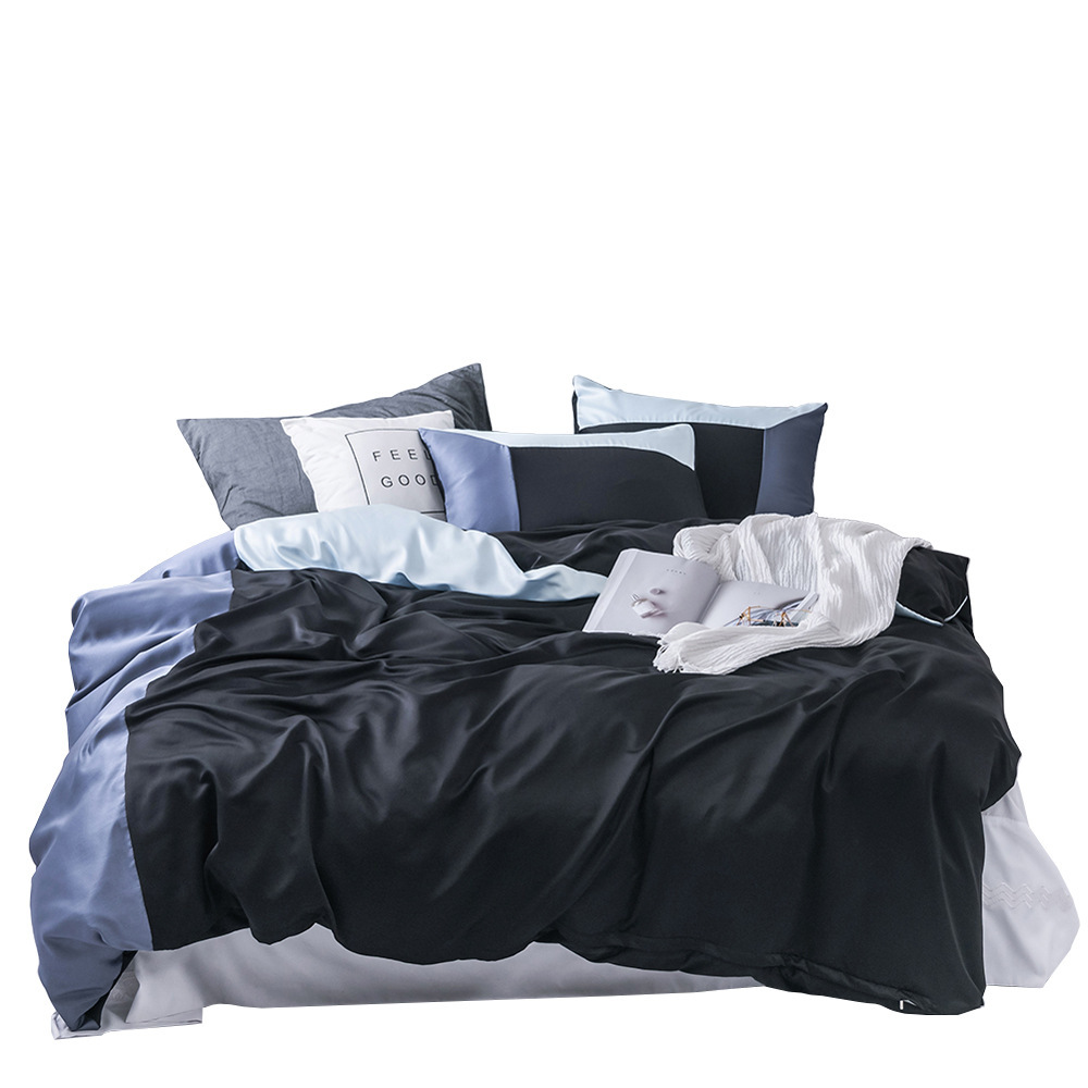 Paplanhuzat szettek egyszínű dobókocka alakú patchwork ágyneműből_voghion.com