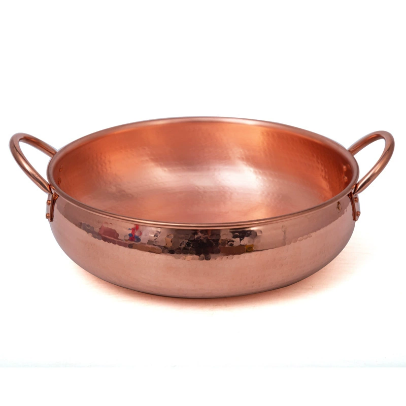 Extra thick copper hot pot induction cooker gas universal mandarin duck copper soup pot old copper pot mutton copper pot hot pot