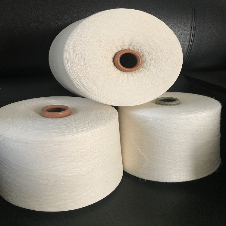 厂家直销 毛腈混纺纱 羊毛腈纶混纺纱线 30/70 30s本白 毛腈纱28s