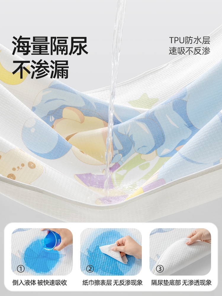 貝ペプチド斯はおしっこをして赤ちゃんを防水して新生児の赤ちゃんを洗うことができます。