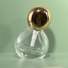 18牙电化铝粉泵乳液按压泵头 电镀色扁球外罩