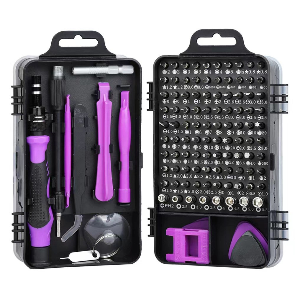 115-in-1 Multi-Purpose Watch and Mobile Phone Repair Screwdriver Set with Magnetic Carbon Steel Screwdriver Tool Set