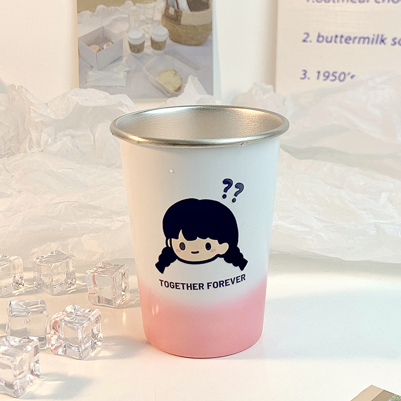 색깔이 변하는 차가운 음료컵 [소녀]