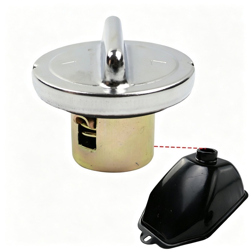 Atv Water-Cooled Atv Go-Kart Spiral Fuel Tank Cap Suitable for Gy50-250Cc Iron Fuel Tank Cap Fuel Pot Cap