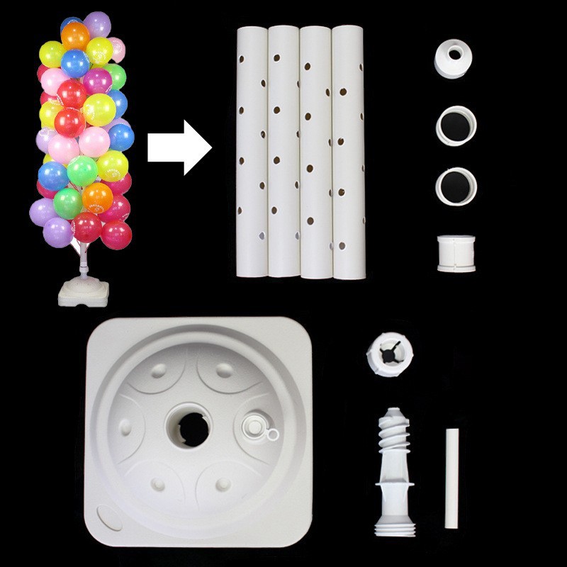 Columna de globos al por mayor para mesa de boda, base flotante rellena de agua, decoración de cumpleaños, arreglo de boda de PVC, guía para el camino de la boda