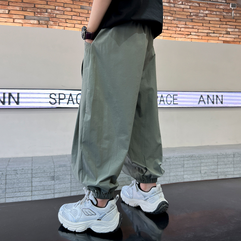Childrens Loose Casual Pants Versatile Sports Trousers For Boys_voghion.com