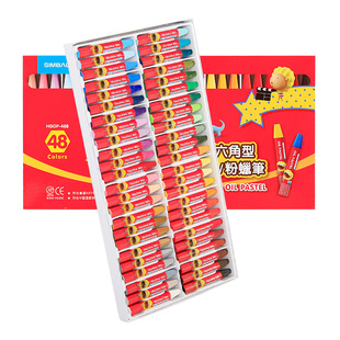 Lion hexagonal oil painting stick 12 color 36 color 24 color children's painting crayon graffiti pastel colorful stick children