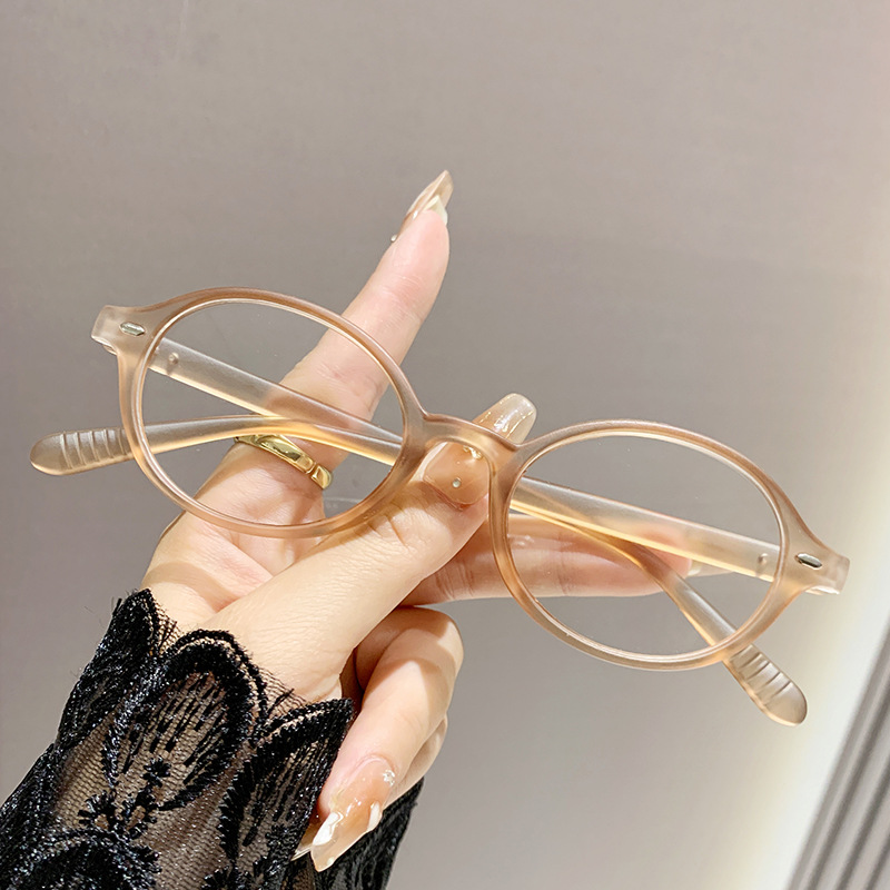 Nerd transfronterizo pequeño marco redondo gafas de presbyopia de moda simple gafas de presbyopia de alta calidad anti-luz azul