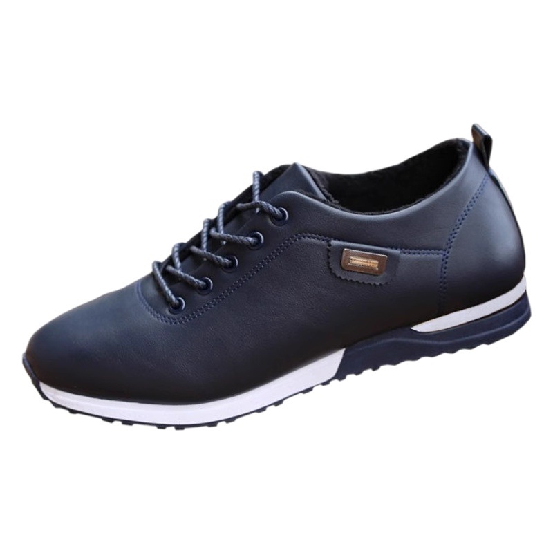 Spring Leather Shoes Men's Korean Style Men's Casual Shoes Waterproof sneaker Breathable Sneakers Young Men's Shoes Leather Shoes Men's