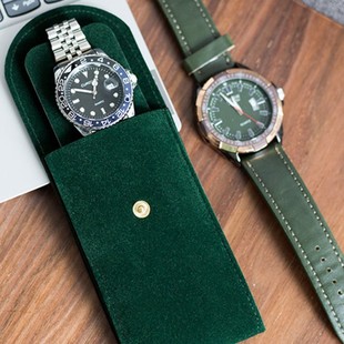 Portable Velvet Watch Storage Bag for Men and Women, Snap Jewelry Bag, Portable Watch Anti-Scratch Protective Cover
