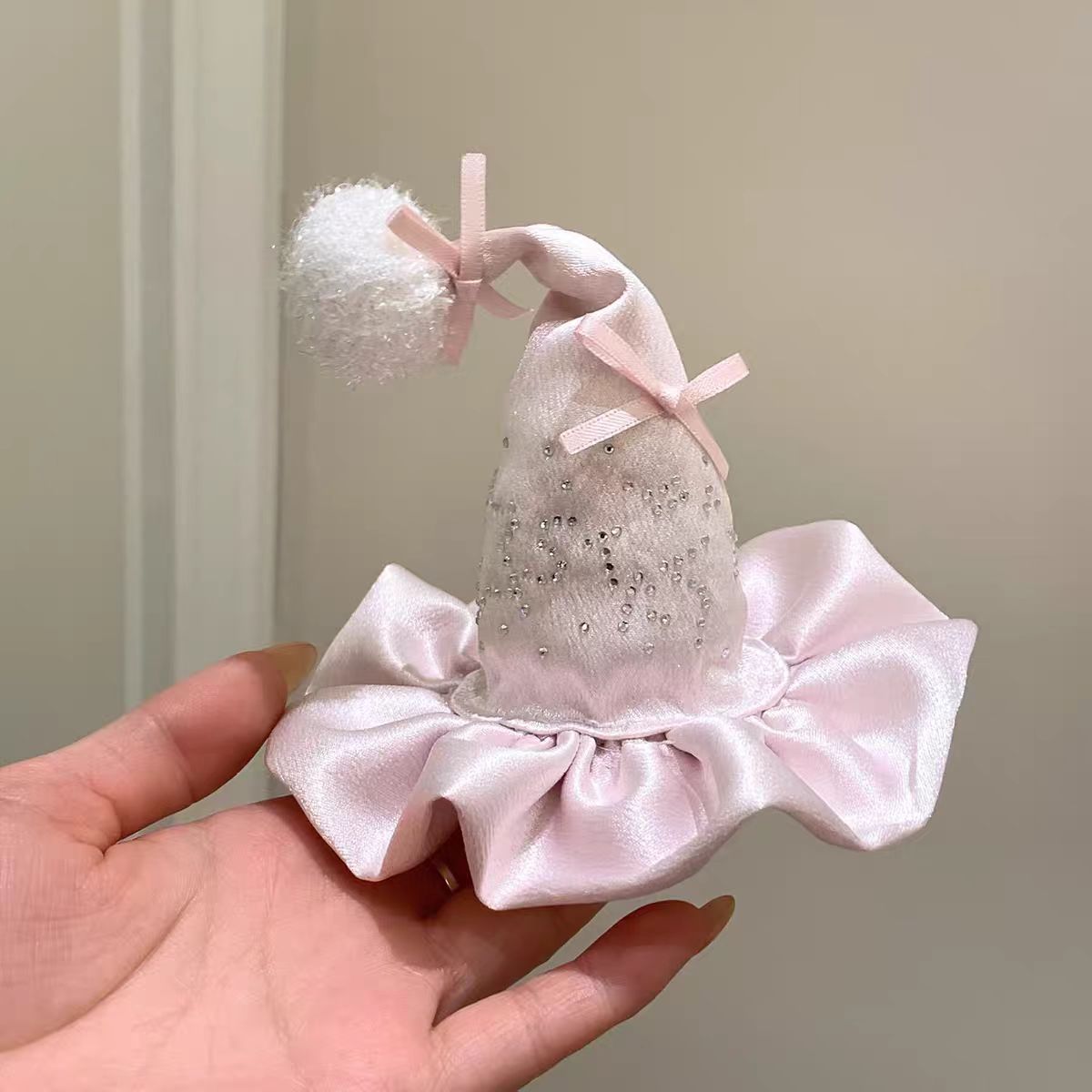 폼폼 비뚤이 모자 - 핑크