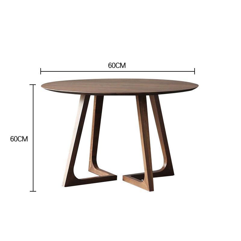 Mesa redonda de madera sólida nórdica mesa de comedor simple mesa de comedor moderna combinación casual mesa de negociación doméstica pequeña casa