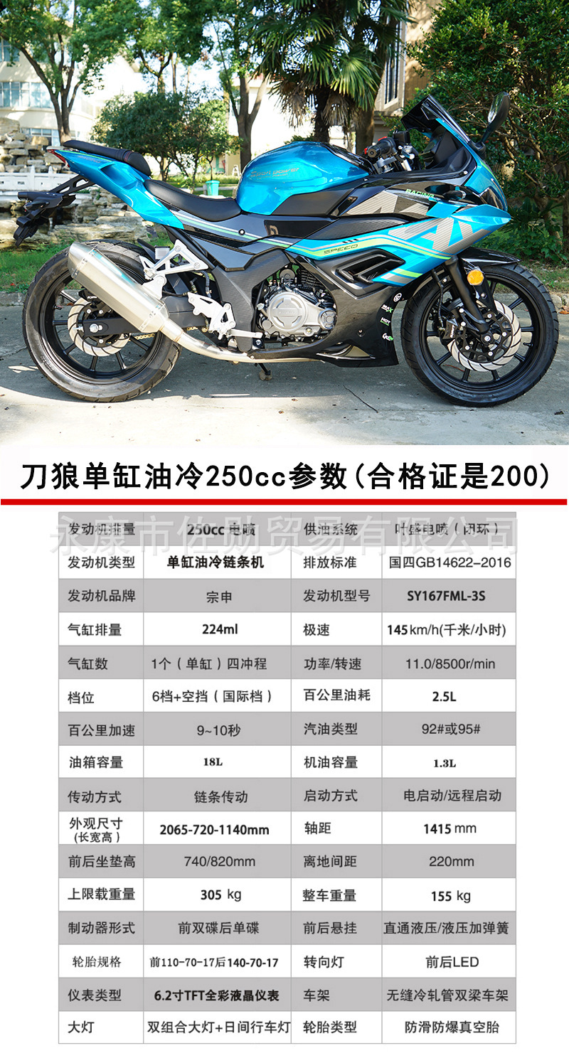 DaoLang dual-cylinder water-cooled heavy-duty street bike, high-displacement road racing motorcycle, can be registered, with Euro 4 standard and electronic fuel injection