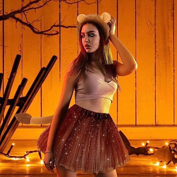 Halloween Déier Oueren kreativ Requisiten Zoo Léiw Oueren Kappband Kappschmuck_voghion.com