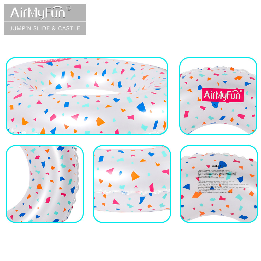 AMF| Anillo de natación red red natación para adultos anillo inflatable anillo de PVC anillo de natación de flores