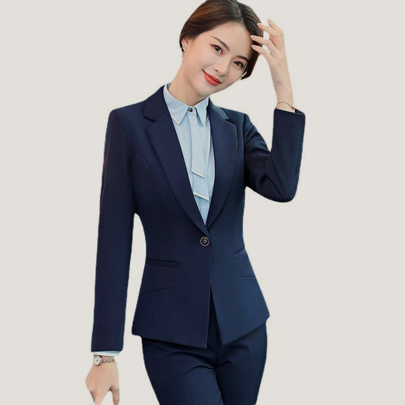 Professional Suit for Women 2024 New Style Elegant Work Suit Black Slim Fit 4S Store Interview College Student Women's Suit