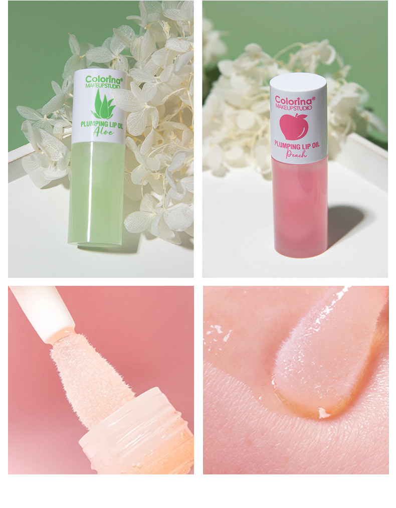 Customized moisturizing and nourishing gentle lip oil nourishes and hydrates, softens the stratum corneum, reduces lip lines, and cares for the lip mask. Genuine makeup undefined