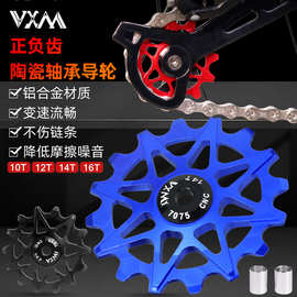 山地公路自行车正负齿导轮 铝合金10齿/12T/14/16T通用后拨导向轮
