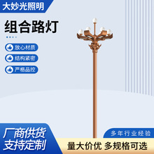 中华灯市政广场工程10米12米15米景观灯道路照明组合led玉兰灯