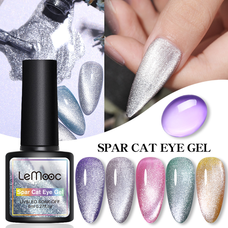 LEMOOC Nail enhancement jelly Glue nail polish new pattern Glue nail polish cat eye