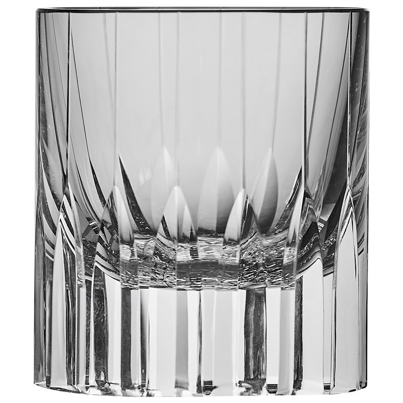 Fabricante al por mayor whisky tallado a mano pulido a mano taza de cristal tallado Rockefeller taza de vino K9 taza de cristal