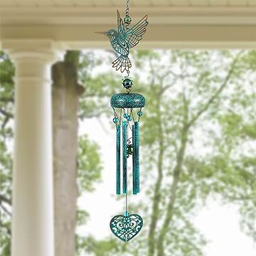 跨境蜂鸟风铃可用于花园阳台户外花园、门廊、露台、后院装饰风铃