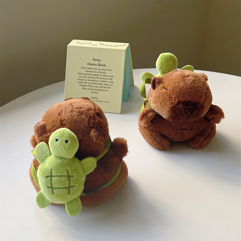 Apple Wireless Bluetooth headset protective cover airpodspro plush bear back turtle 1/2 generation applicable 3 earphone bag
