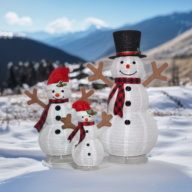 가족 그룹 접이식 눈사람 [기본 미국 표준 변압기]