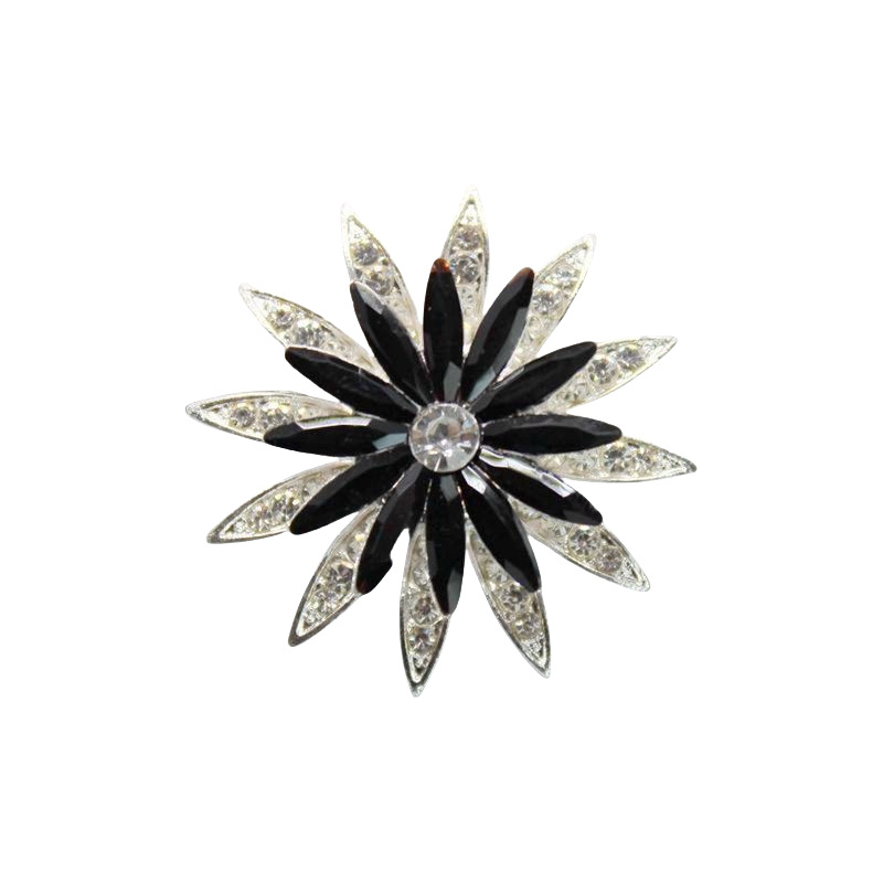 新しい回転水晶太陽花部品自動車吹出口ヘアピン合金部品ブローチ合金diy部品