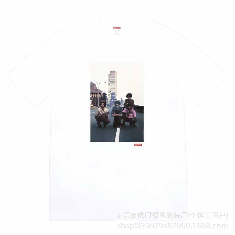 25ss美潮Supreme男女兼用ゆったりカジュアル半袖プリントレターTシャツ、ワンピース発送、純綿半袖|undefined