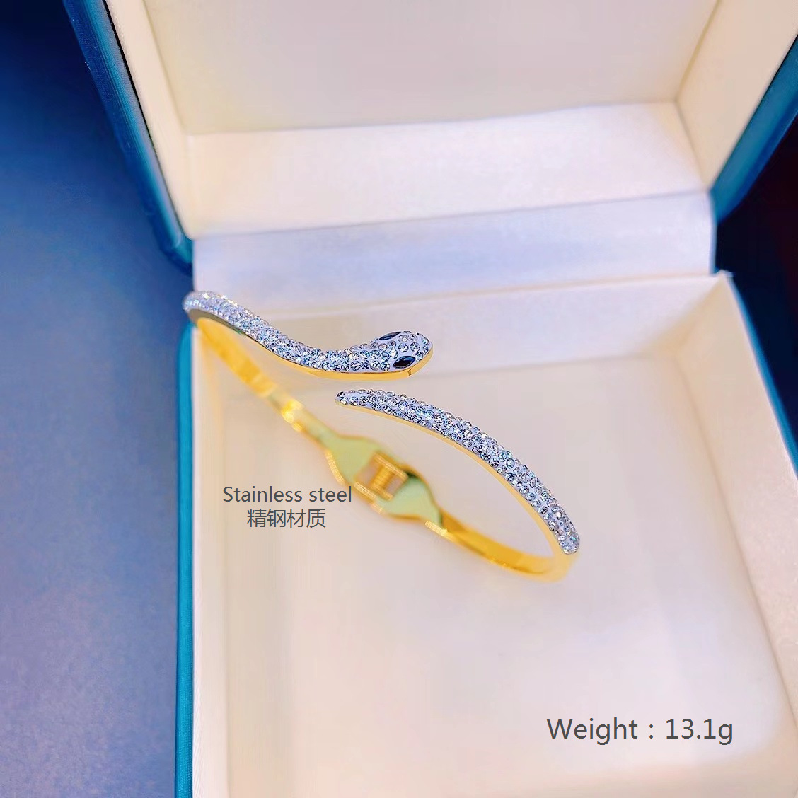 En stock fábrica directa Transfronteriza Popular electrochapado 18K pulsera de acero de titanio femenina personalidad no se desvanece moda nicho moda