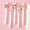 Cartoon transparent non -sealing style neutral pen Creative patch signature pen Student pen round bead pen Press the pen in the pen