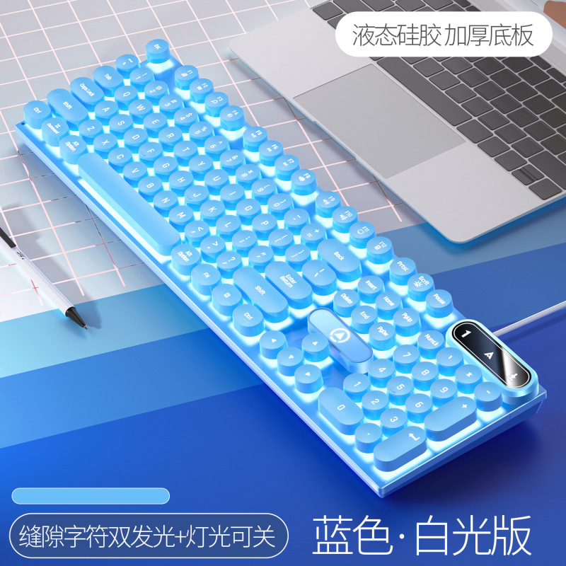 銀彫刻k 600電気競争機械の手触りは鶏のゲームの発光のキーボードの有線のパンクの色合わせのコンピュータの部品を食べて卸売りします。|undefined