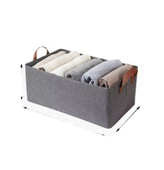 WBZ7鋼架陽離子衣物收納箱加固加厚家用布藝大號衣服整理盒摺疊放