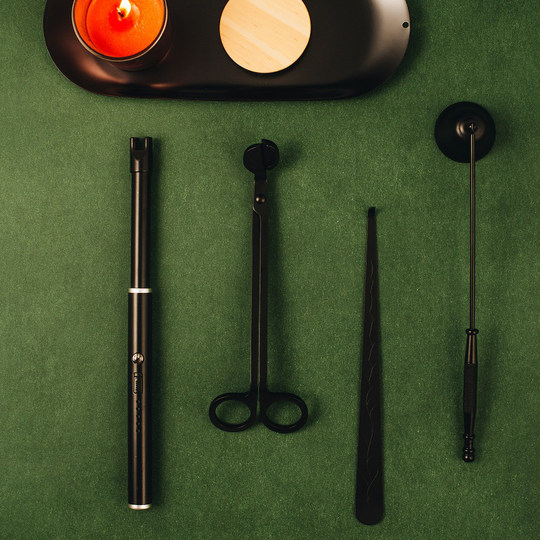 ♡Aromatherapy Candle Metal Candle Extinguisher Candle Hook Candle Core Shear Accessories Tool Gift Box Three Pieces