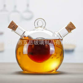 密封玻璃油壶家用防漏油醋瓶高硼硅玻璃调料瓶酱油瓶厨房用品