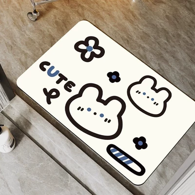 Door Absorbent Quick-drying Foot Mat, Avtomobil döşəmə paspasları - progress-bar-bunny-4060-3mm-second-generation-diatom-mud