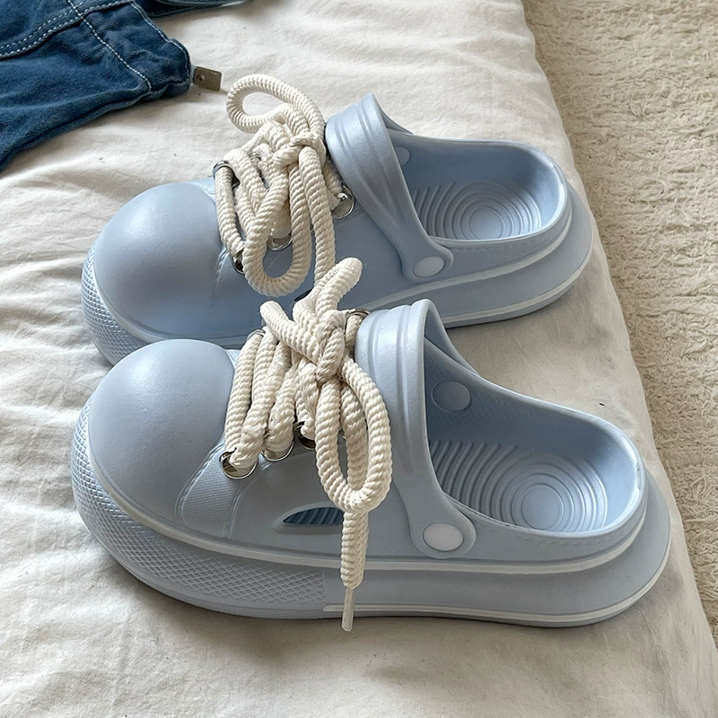DIMIFEI Милая Баотоу Кабуш Shoes и повседневные пляжные сандалии, студенты 2025 лето, толстая подошва, уличная одежда