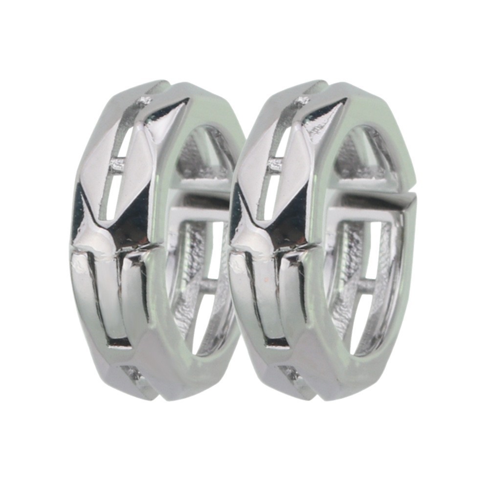 Men's Non-pierced Geometric Earrings Trendy Diamond Shaped Jewellery_voghion.com