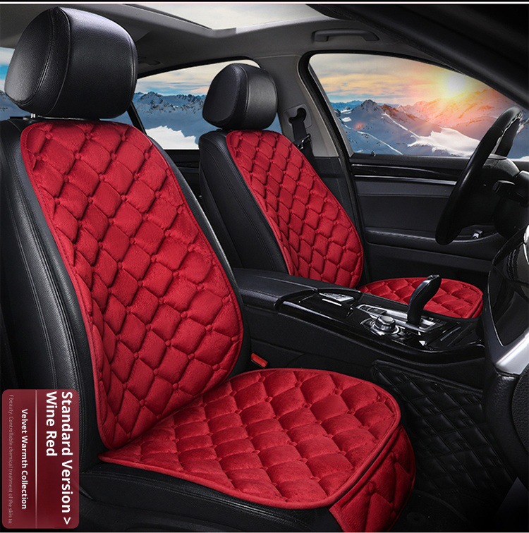Plush Seat Cushion Half-Pack Seat Cover Velvet Seat Cushion Winter Seat Cover Small Three-Piece Cross-Border E-Commerce Car Seat Cushion