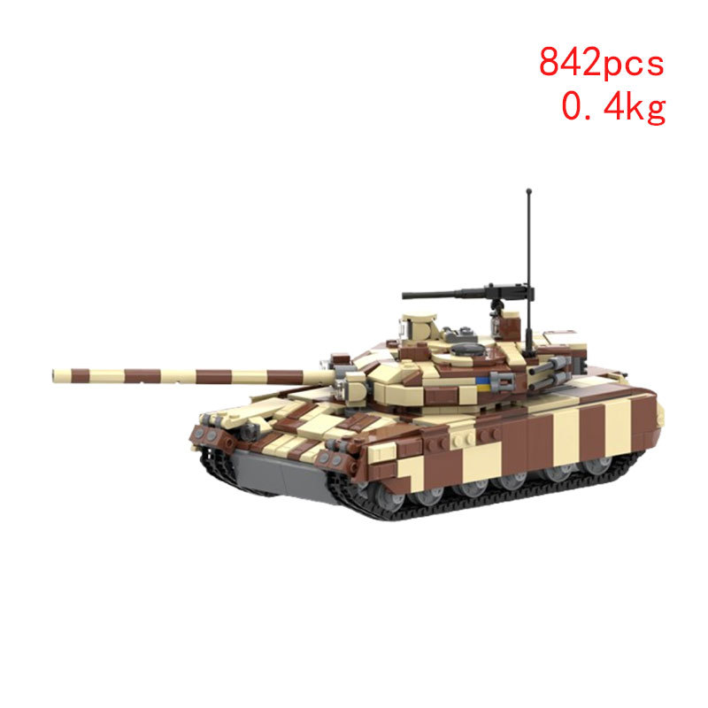 Cross-border Hot-selling In-stock MOC-106002 Small Particle Assembly Building Block Toy Tank Gift DIY Model Decoration_voghion.com