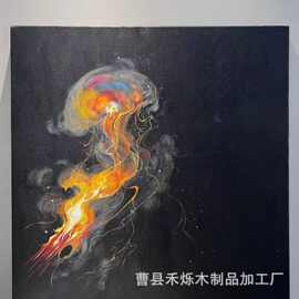木板印刷图片喷绘ＵＶ木制品喷绘桌面彩色合板密度板定制图片
