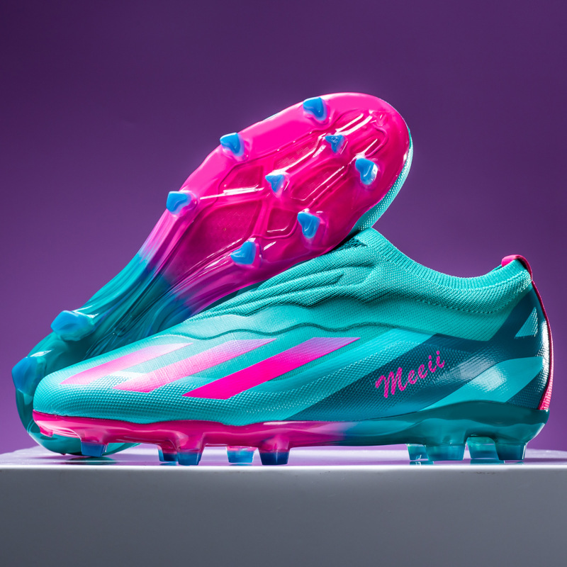 Copa del mundo transfronteriza zapatos de fútbol bajos fg uñas largas tf cortas uñas rotas sin cordones zapatos de entrenamiento para adultos jóvenes