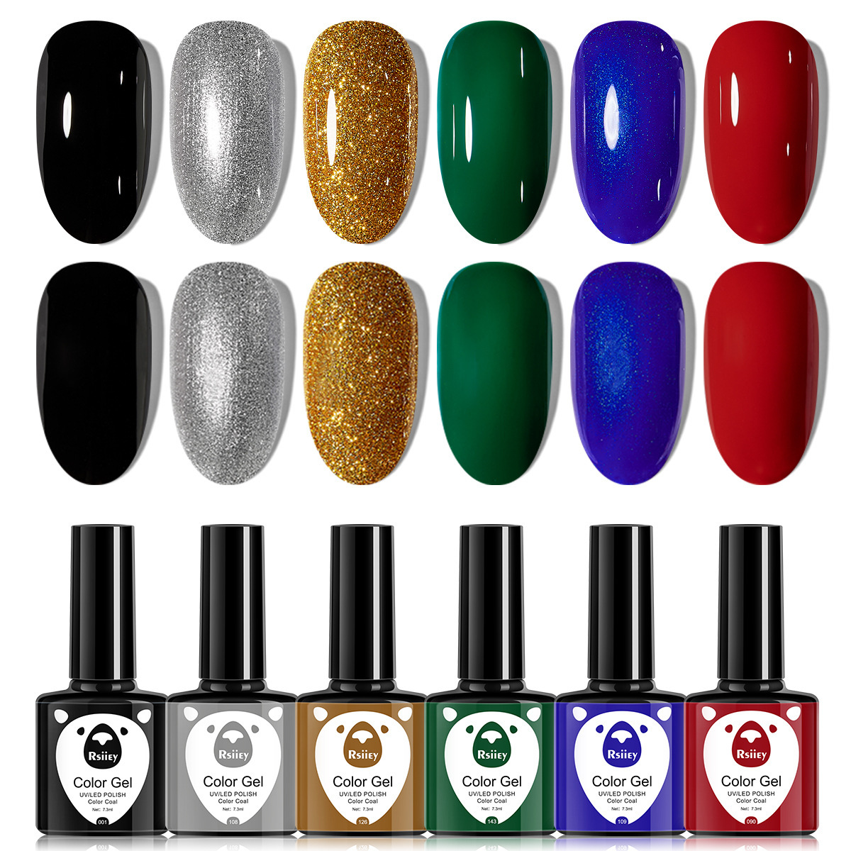 6-color nail polish glue suit popular color painted glossy cat eye UV phototherapy glue for nail salon