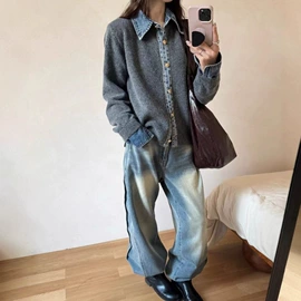 女式针织衫;连衣裙;女式马甲