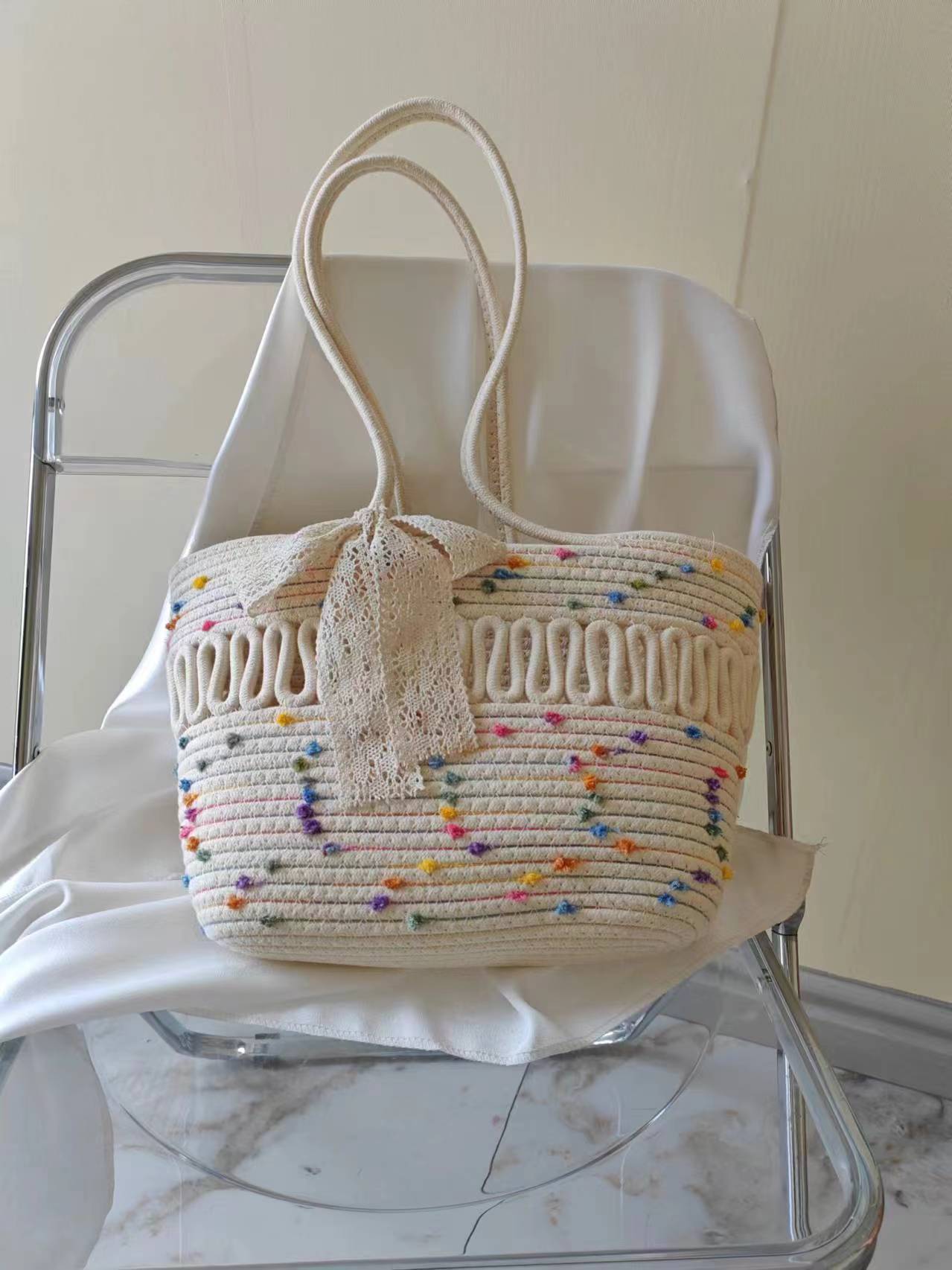 2024 primavera nuevo diseño de nicho bolso de mano de gran capacidad bolso de mano bolso de mujer casual bolso de moda occidental