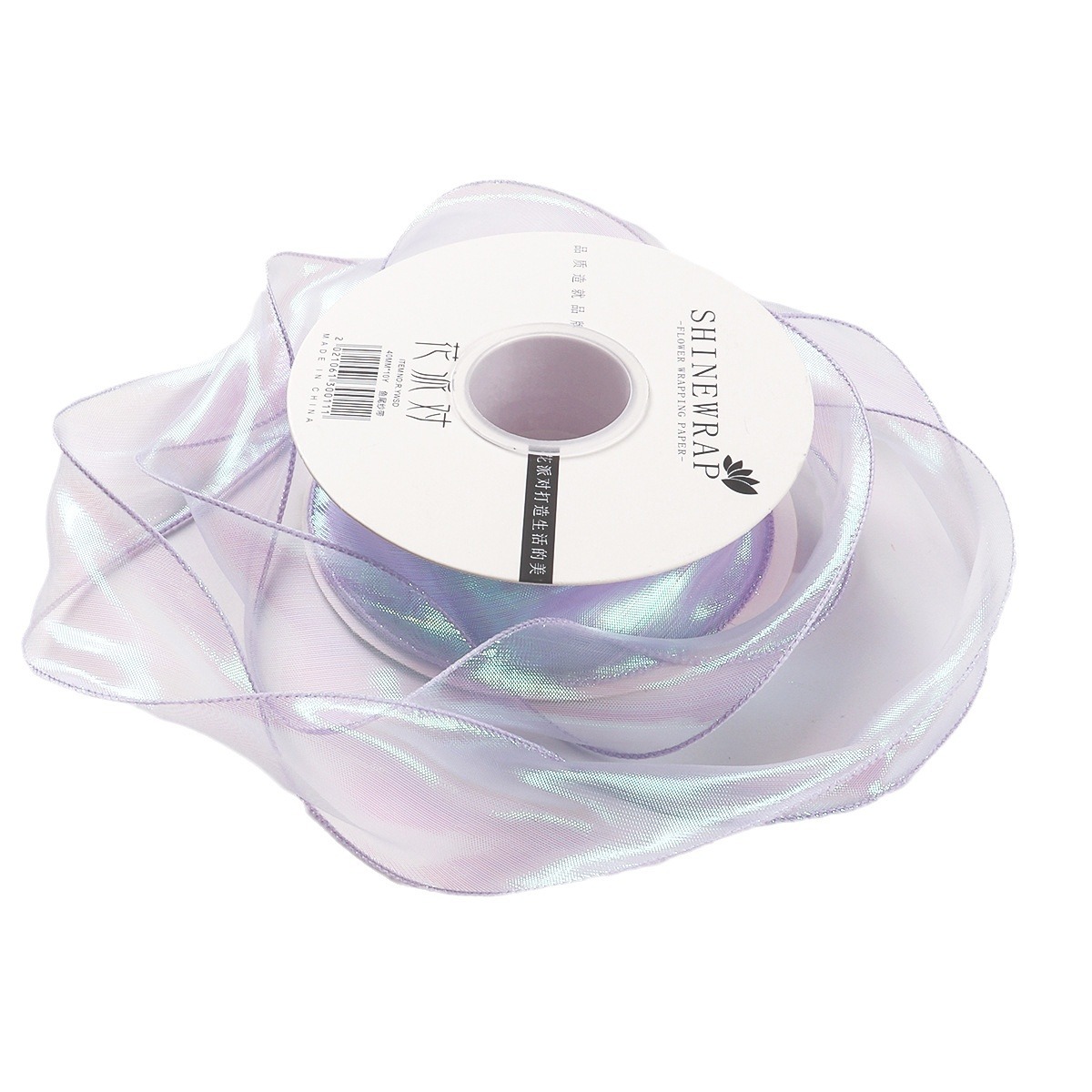 Fabricantes de fiestas de flores al por mayor fantasía colorida cola de pescado hilo flor fresca embalaje de ramos de cintas de envases de cintas de flores venta caliente transfronteriza