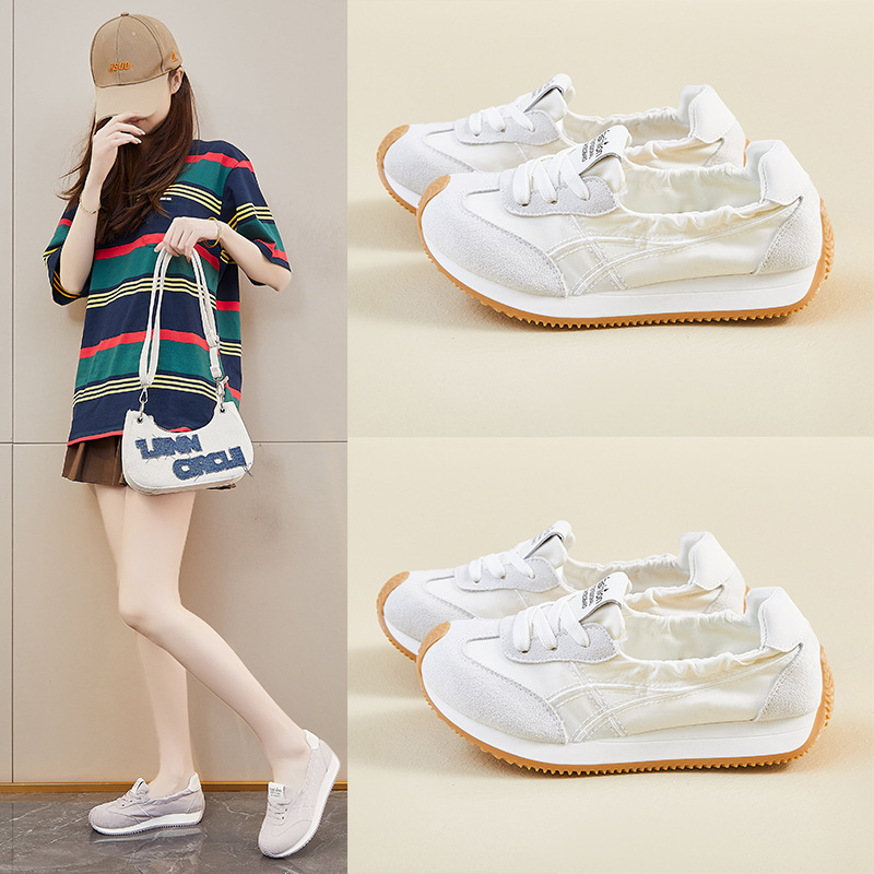 Zapatillas Transpirables Forrest Gump para Mujer FSCL003 de Tela y Caucho Con Elevación para Uso Diario