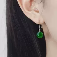 Серьги из чистого серебра 999 пробы с натуральным агатом, женские серьги из халцедона интернет-знаменитостей, высококачественные серьги 2021, модные серьги для мам