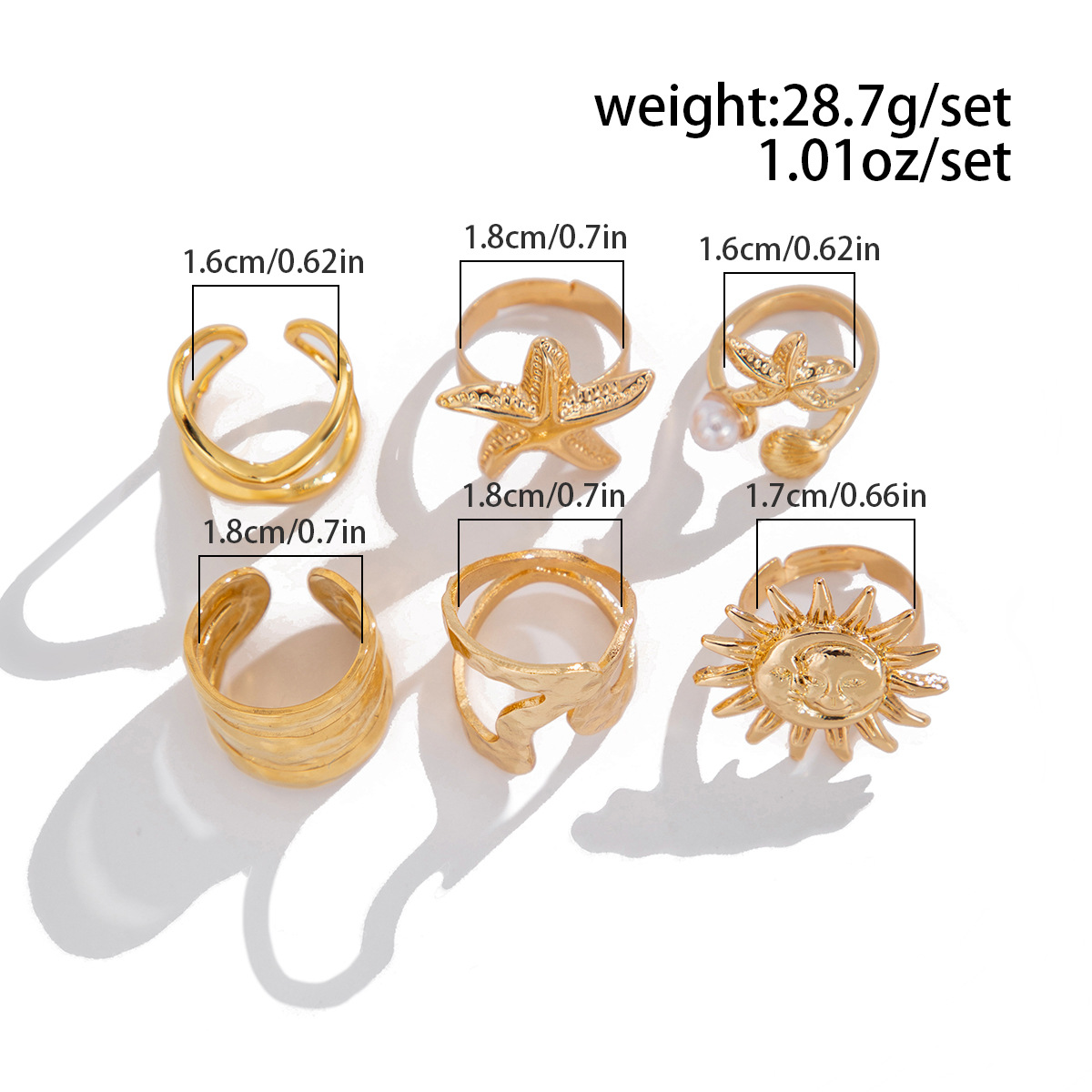 20g Weight Adjustable Ring, Open Rings Classification 1 Set Retro Classic Style Irregular Solid Color Bow Knot Alloy Plating Women's Adjustable Ring Open Rings